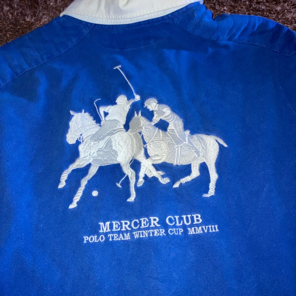 Vintage 08’ Ralph Lauren Mercer Winter Polo Club Team Switzerland Rugby Shirt L - Picture 9 of 10